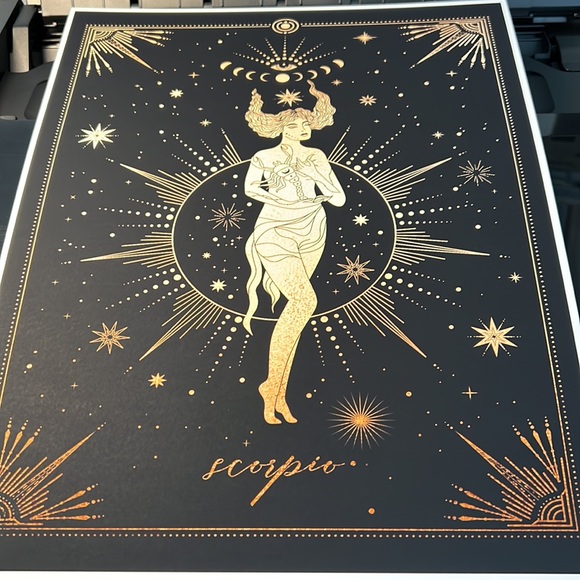 Scorpio Wall Art Celestial Zodiac Print Poster Unframed - Picture 15 of 15